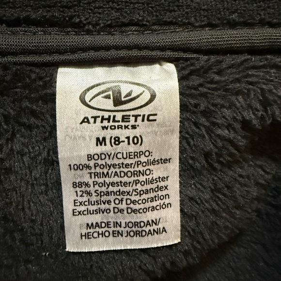 Athletic Works Black Bomber Jacket Sleek Versatile Design​ - Picture 2 of 4